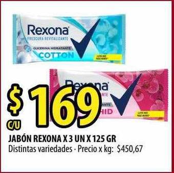 Punto Mayorista Jabón Rexona oferta