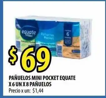 Punto Mayorista Pañuelos Mini Pocket Equate Pañuelos oferta