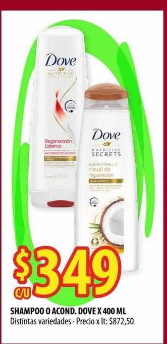 Punto Mayorista Shampoo O Acond. Dove oferta
