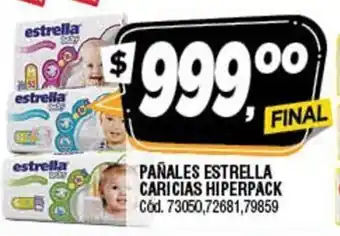 Supermercados Yaguar Estrella Pañales Caricias Hiperpack oferta