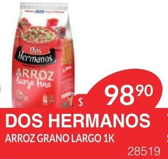 Masivos Dos Hermanos Arroz Grano Largo 1K oferta