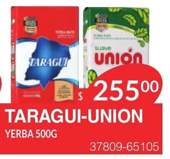 Masivos Taragui-Union Yerba 500g oferta
