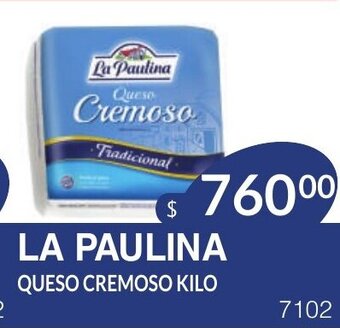 Masivos La Paulina Queso Cremoso Kilo oferta