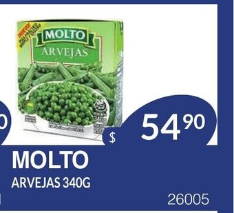 Masivos Molto Arvejas 340g oferta
