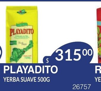 Masivos Playadito Yerba Suave 500g oferta