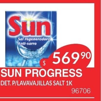 Masivos Sun Progress Det. P/Lavavajillas Salt 1K oferta