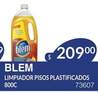 Masivos Blem Limpiador Pisos Plastificados 800C oferta