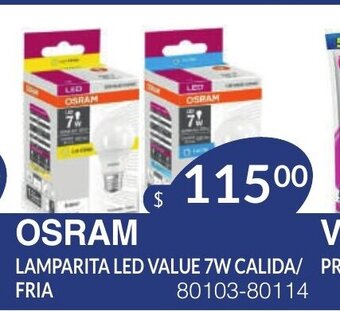 Masivos Osram Lamparita Led Value 7W Calida/Fria oferta