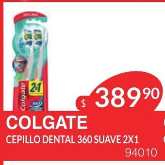 Masivos Colgate Cepillo Dental 360 Suave 2x1 oferta