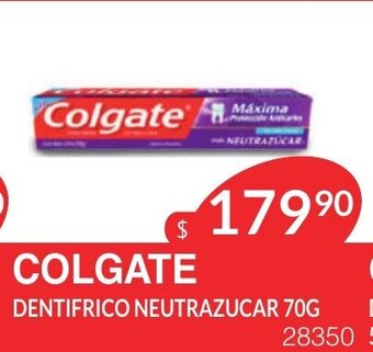 Masivos Colgate Dentifrico Neutrazucar 70g oferta