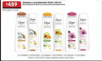 Disco Shampoo Y Acondicionador Dove oferta
