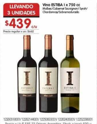Disco Vino Estiba I oferta