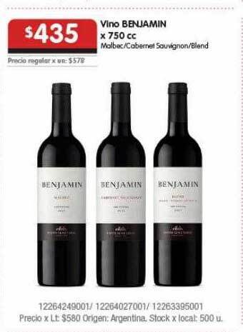 Disco Vino Benjamin oferta