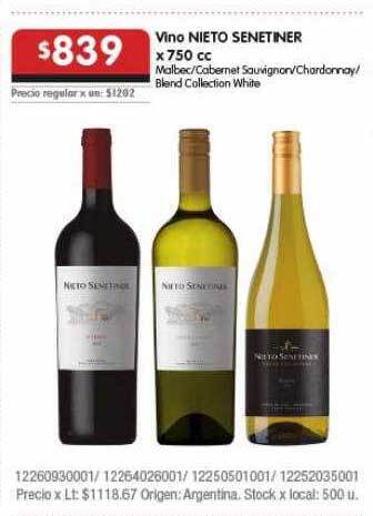 Disco Vino Nieto Senetiner oferta