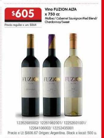 Disco Vino Fuzion Alta oferta