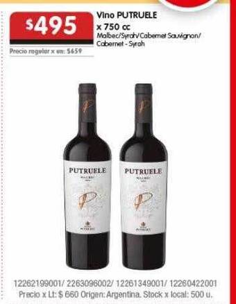 Disco Vino Putruele oferta
