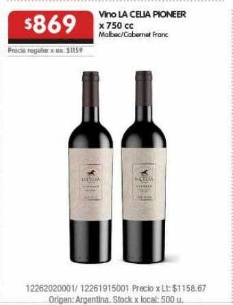 Disco Vino La Celia Pioneer oferta