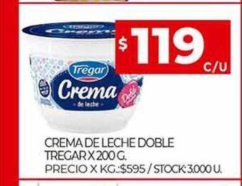Supermercados DIA Crema De Leche Doble Tregar oferta