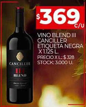Supermercados DIA Vino Blend Iii Canciller Etiqueta Negra oferta
