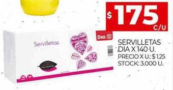 Supermercados DIA Servilletas Dia oferta