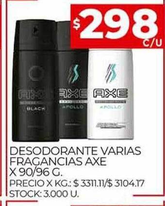 Supermercados DIA Desodorante Varias Fragancias Axe oferta