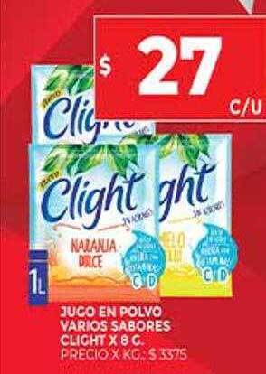 Supermercados DIA Jugo En Polvo Varios Sabores Clight oferta