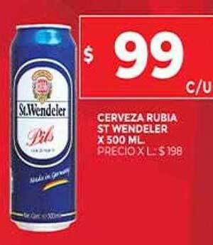 Supermercados DIA Cerveza Rubia St Wendeler oferta