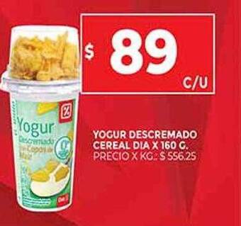Supermercados DIA Yogur Descremado Cereal Dia oferta