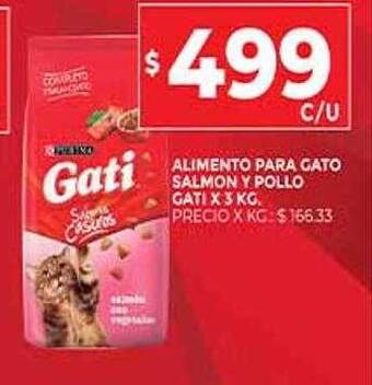 Supermercados DIA Alimento Para Gato Salmon Y Pollo Gati oferta
