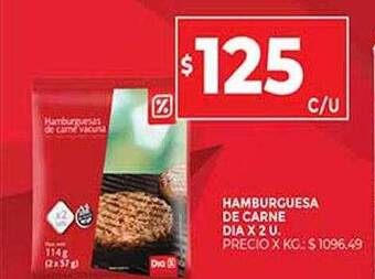 Supermercados DIA Hamburguesa De Carne Dia oferta