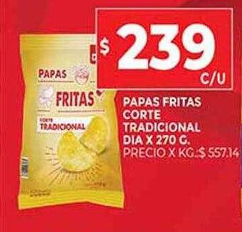 Supermercados DIA Papas Fritas Corte Tradicional Dia oferta