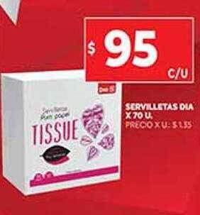 Supermercados DIA Servilletas Dia oferta