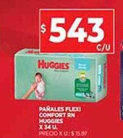 Supermercados DIA Pañales Flexi Comfort Rn Huggies oferta