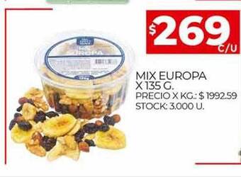 Supermercados DIA Mix Europa oferta
