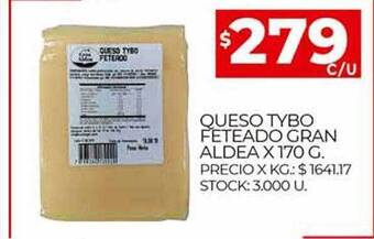 Supermercados DIA Queso Tybo Feteado Gran Aldea oferta