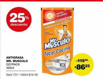 Atomo Conviene Antigrasa Mr. Musculo Doypack 25% Descuento oferta