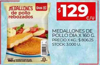 Supermercados DIA Medallones De Pollo Dia oferta