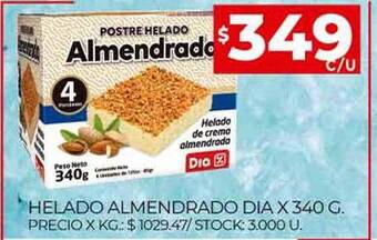 Supermercados DIA Helado Almendrado Dia oferta
