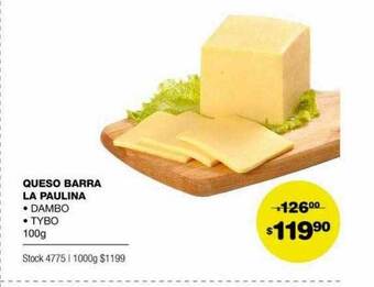 Atomo Conviene Queso Barra La Paulina oferta