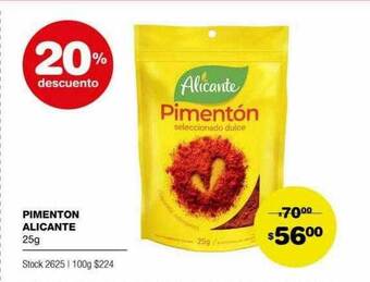 Atomo Conviene Pimenton Alicante 20% Descuento oferta