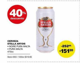 Atomo Conviene Cerveza Stella Artois 40% Descuento oferta