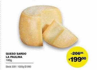 Atomo Conviene Queso Sardo La Paulina oferta