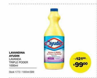 Atomo Conviene Lavandina Ayudin Lavanda Triple Poder oferta