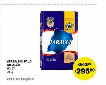 Atomo Conviene Yerba Sin Palo Taragüí 4flex oferta