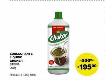 Atomo Conviene Edulcorante Líquido Chuker Stevia oferta