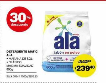 Atomo Conviene Detergente Matic Ala 30% Descuento oferta