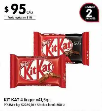 Disco Kit Kat 4 Finger oferta