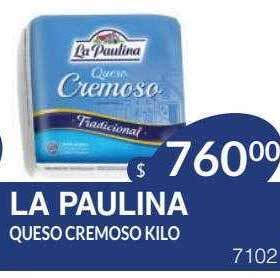 Masivos La Paulina Queso Cremoso oferta
