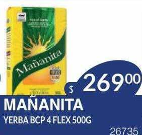 Masivos Mañanita Yerba Bcp 4 Flex oferta
