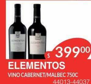 Masivos Elementos Vino Cabernet Malbec oferta